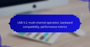 USB 3.2: multi-channel operation, backward compatibility, performance metrics