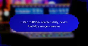USB-C to USB-A: adapter utility, device flexibility, usage scenarios